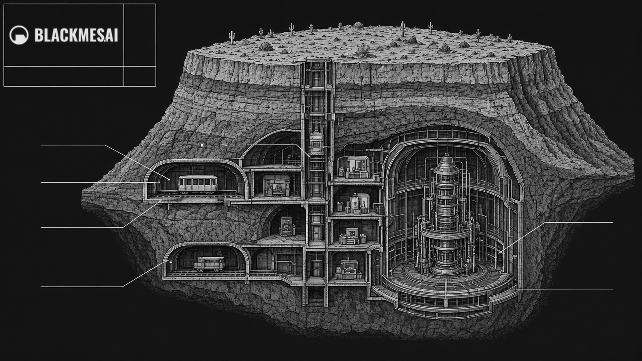 Facility cross-section schematic